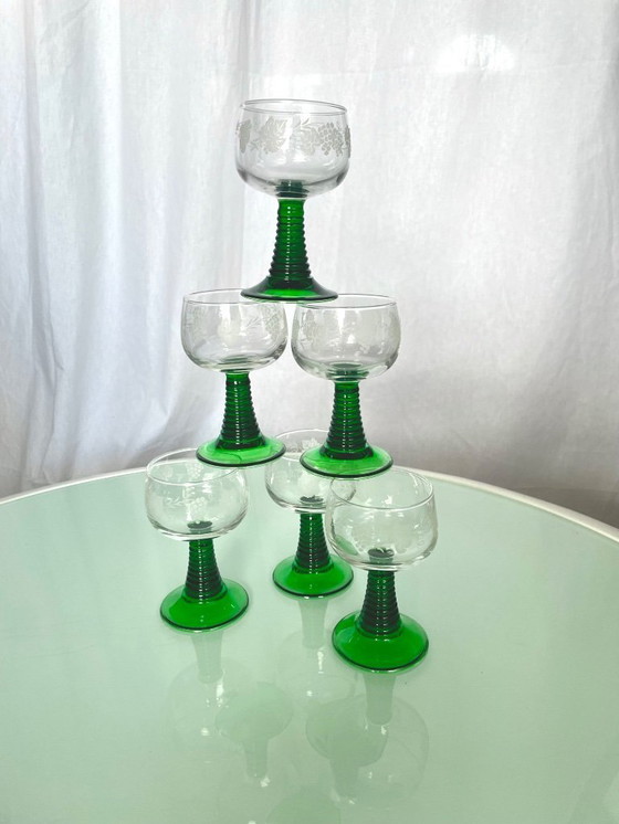 Image 1 of 6 Roemer wijnglazen