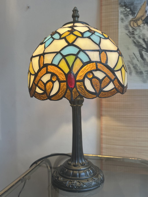 Set of 2 Vintage Italian 1920s Art Nouveau Style Table Lamps