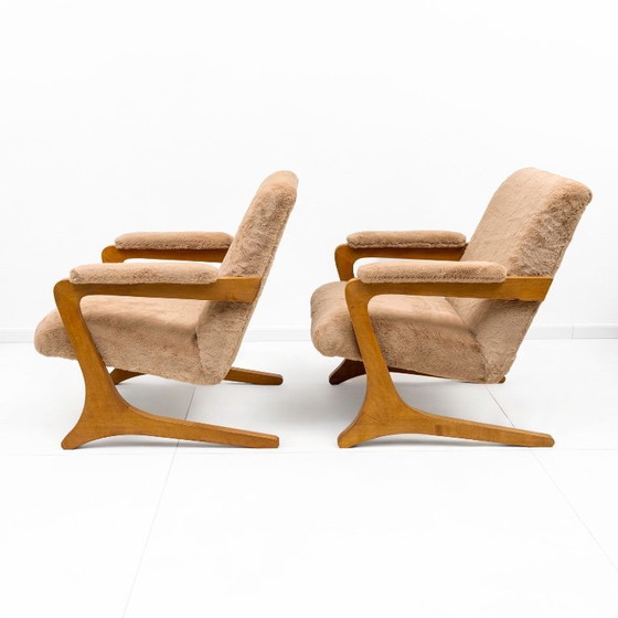 Image 1 of Paar "Zeca" loungestoelen toegeschreven aan José Zanine Caldas, Brazilië, 1960