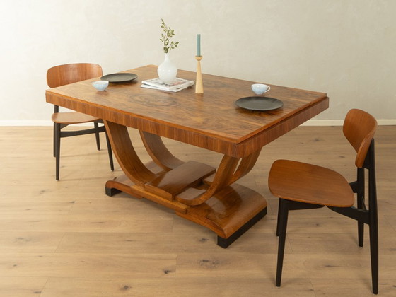 Image 1 of 1930s Art Deco Dining Table, Vintage