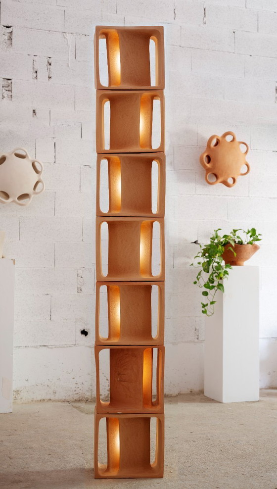 Image 1 of lampe sculpturale à poser modèle "block"