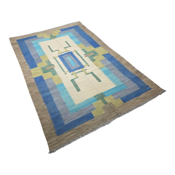 Image 1 of Teppich André Arbus d'après in Wolle auf Wolle handgewebt Art Deco 3m x 2m, 9.8 ft x 6.5 ft