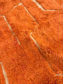 Moroccan Mrirt Rug Handmade Wool 3x2m Custom Rug Orange Berber Rug Luxury Thick Wool