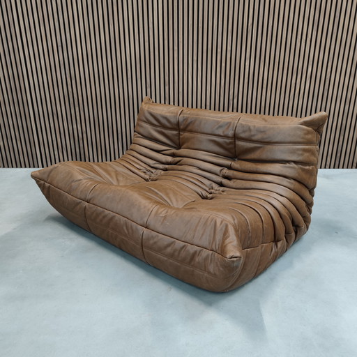 Ligne Roset Togo - Biplaza Mocha Cuero Natural