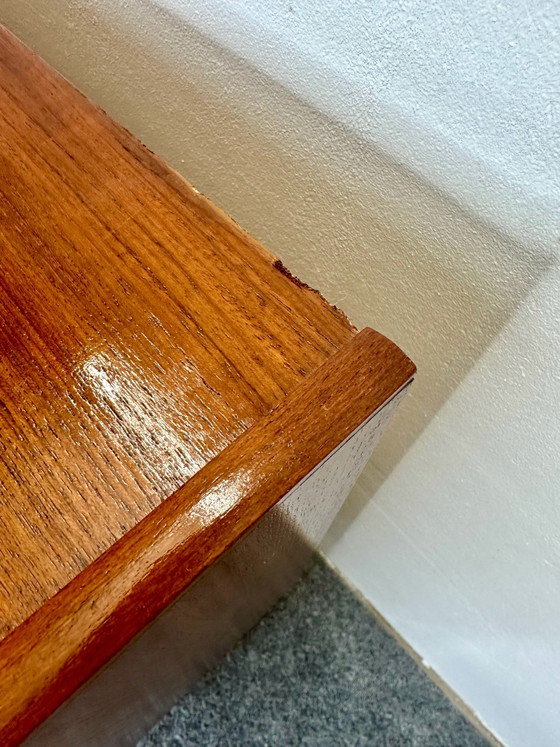 Danish Design Teak Chest of Drawers Johannes Larsen Denmark 1960s, Wood, Brown (photo 8 of 13)