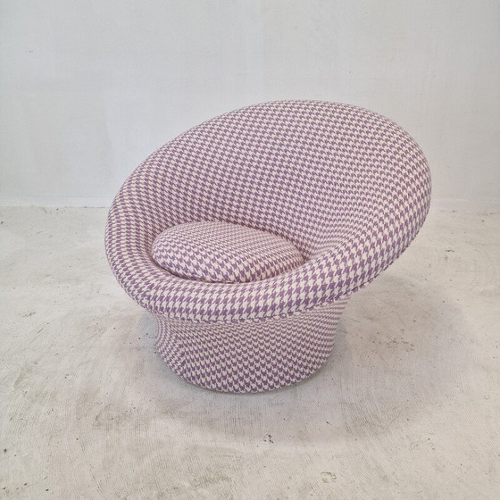 Image 1 of Fauteuil et ottoman en tissu vintage par Pierre Paulin pour Artifort, 1960s