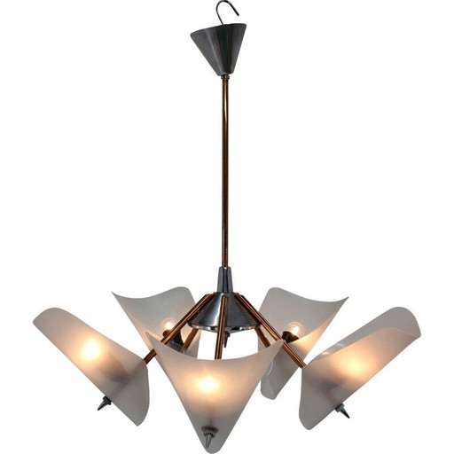 Vintage Chandelier by Drukov, 1960s