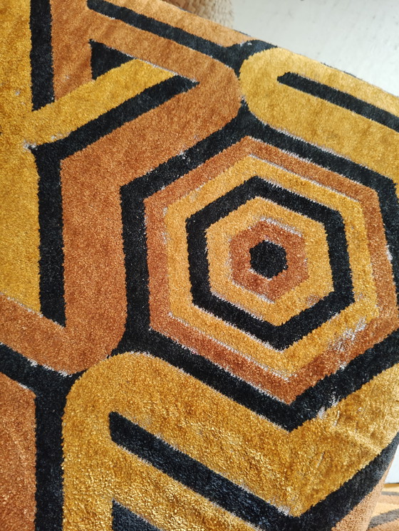 Image 1 of Divano modulare colorato vintage con motivo anni '70