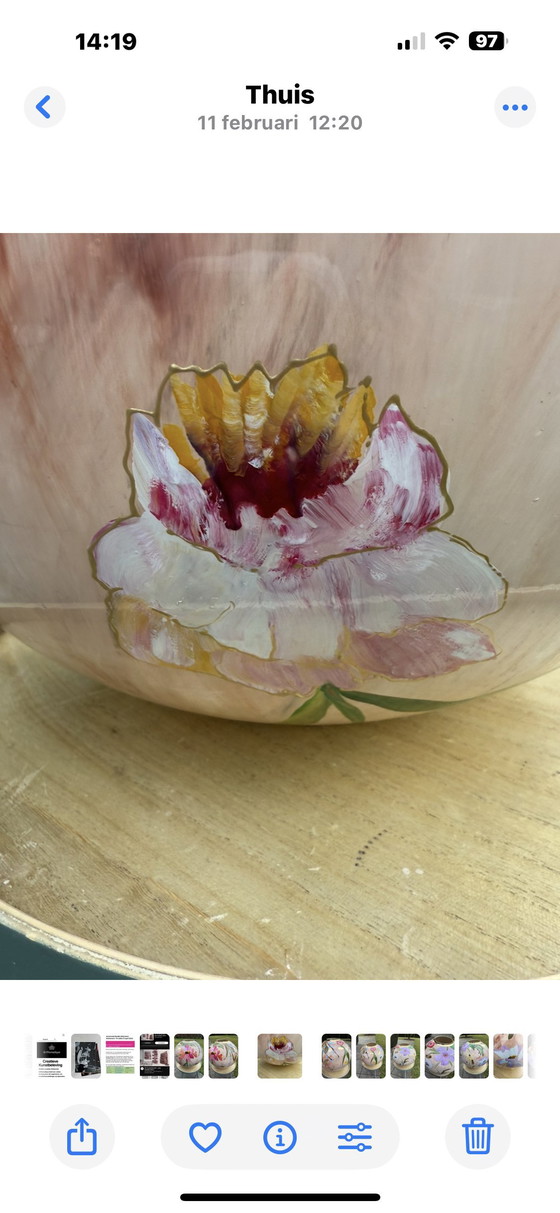 Image 1 of Vaso XL nuovo dipinto a mano VIBE Art