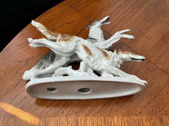 Image 1 of Borsoi honden in kleur