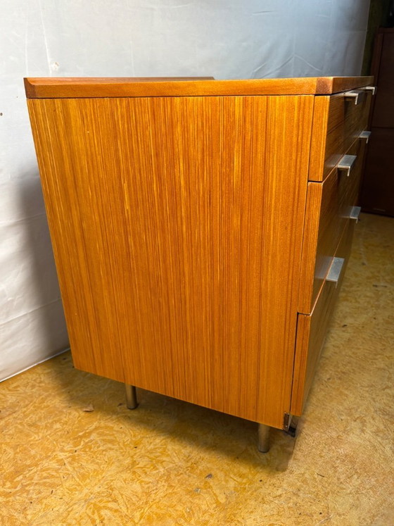 Image 1 of Mid Century Retro Teak Pair of Chest of Drawers by Stag (Circa 1970)  A fantastic pair of mid century modern teak chests of draw