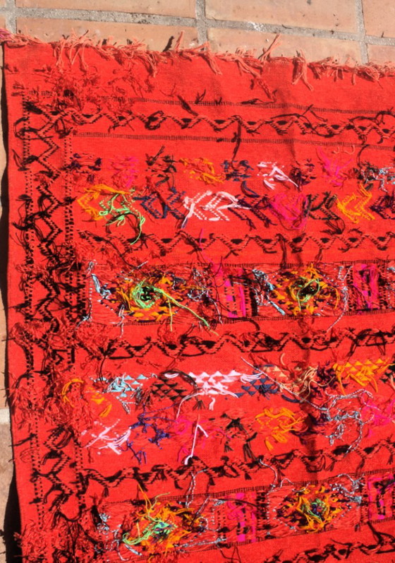 Nuovo Tappeto Berbero Marocchino in Lana Tessuto a Mano 210 × 127 cm | Autentico Amazigh Hanbel – Tappeti (photo 8 of 8)
