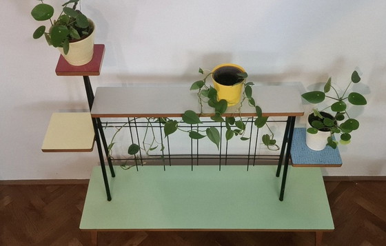 Image 1 of Vintage, design planten standaard. Plantenrek. Planten etagère.