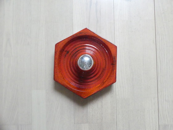 Image 1 of Hustadt set of 4 ceiling light wall lamp ceramic red UK1aeb