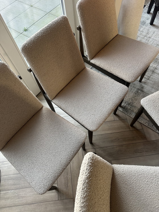 Image 1 of 5x Goossens Stoelen Bouclé Stof