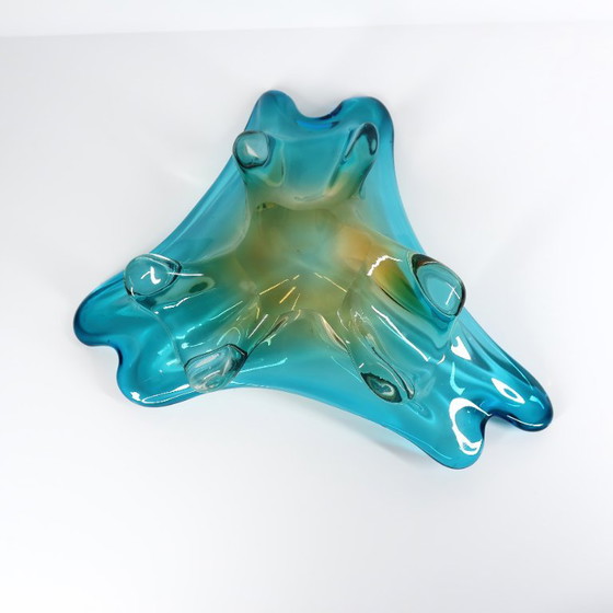 Piatto in vetro soffiato di Murano, anni '60 – Plat en verre soufflé de Murano, années 1960 (photo 3 of 8)