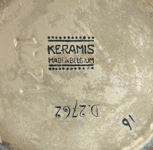  Original Charles Catteau for Boch Frères Keramis – Art Deco Vase D.2762