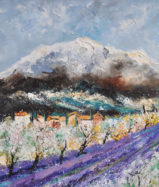 Almond Trees in Spring in Provence – schilderijen tekeningen, Canvas (photo 2 of 5)