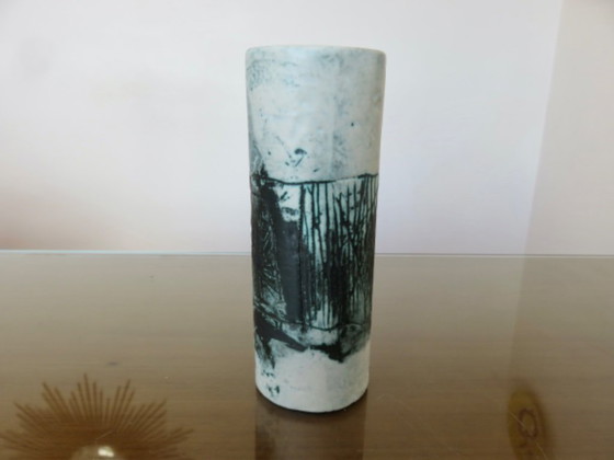 Image 1 of Taza de cerámica de Jacques Blin, parte de un servicio de naranjada, Francia, 1950.