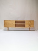 Dressoir lowboard eiken Deens vintage