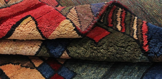 Image 1 of Original Persian carpet Gabbeh Ghashghai oriental carpet 154 cm x 112 cm old natural