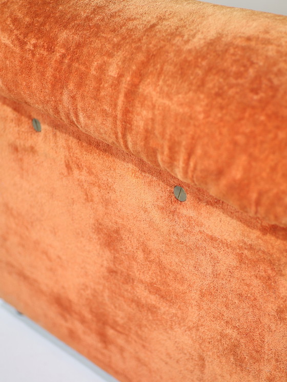 Image 1 of (2x) Italian Armchair Orange Vintage 1970s