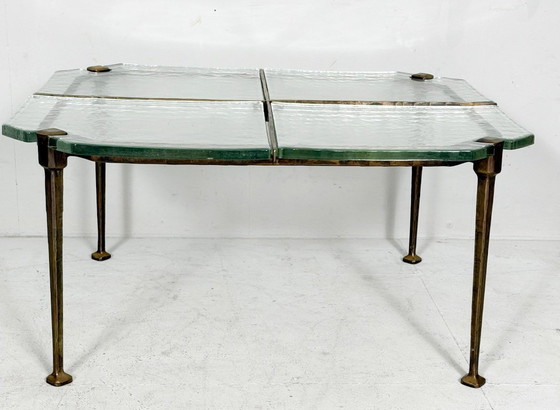 Image 1 of Brutalist side table/coffee table from the 1980s by Lothar Klute, Germany.