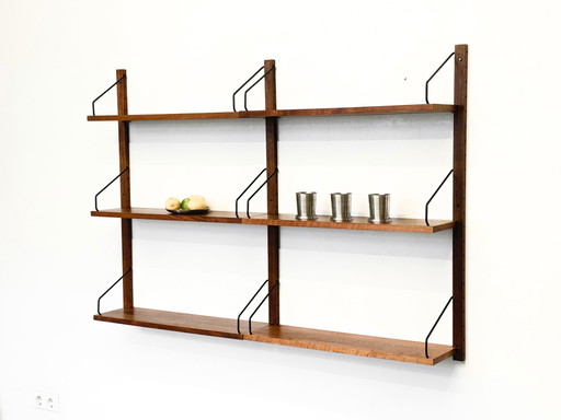 Estantería Poul Cadovius Royal Shelving de mediados de siglo, teca, 1/2