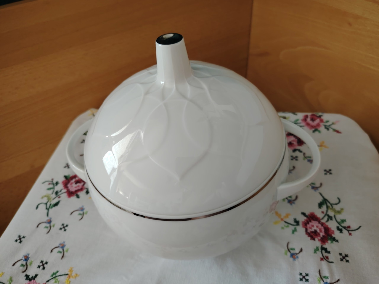 Boîte à Sucre Rosenthal Lotus Secunda – Platine, 0,20 L, Porcelaine Vintage Allemagne