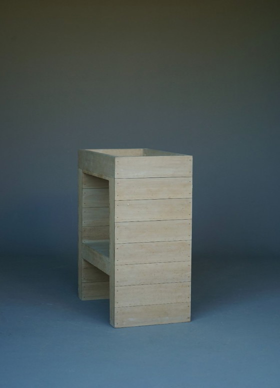 Image 1 of Mesa auxiliar escolar Bossche de dos niveles a la manera de Dom Hans van der Laan, años 60