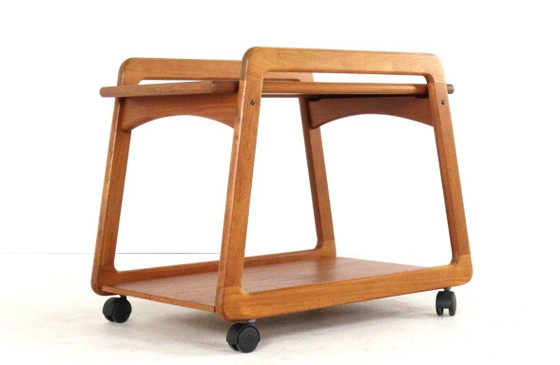 Image 1 of Chariot Sika Mobler « Knebel » à plateau réversible, vintage danois