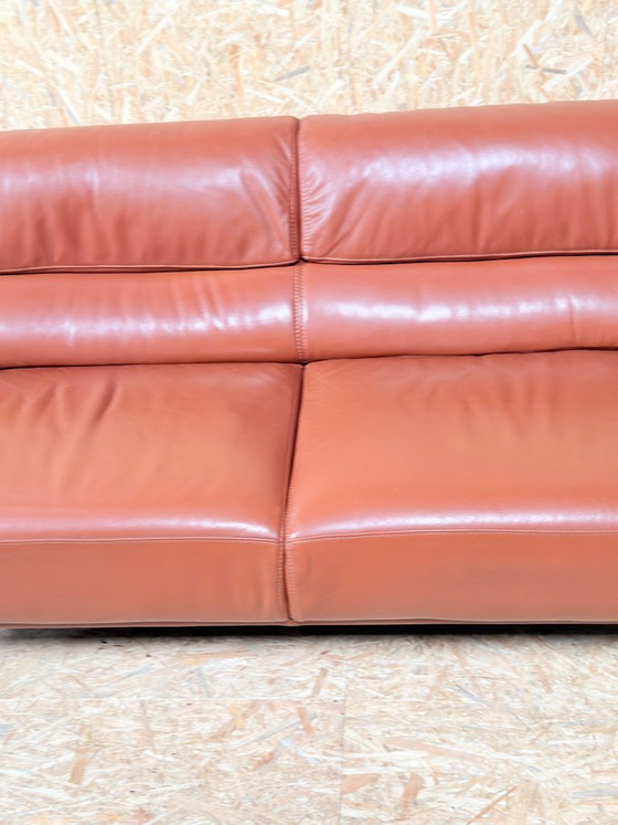 Image 1 of Agnelli Sofa 2 ,5 zits leren Italiaanse bank