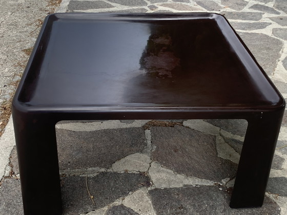 Image 1 of B&B Italia Amanta Salontafel 70x70 - Origineel ontwerp van Mario Bellini uit de jaren 70 - Fiberlite Bruin - Vintage Design