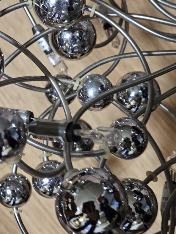 Image 1 of Space age lamp zilver planeten