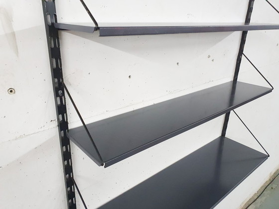 Image 1 of Metalen Tjerk Reijenga voor Pilastro boekenplanken, Nederland 1950's