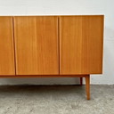 Mid-century sideboard, GE-EL Möbel, elm wood, handleless, 1971