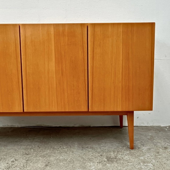Image 1 of Mid-century sideboard, GE-EL Möbel, elm wood, handleless, 1971
