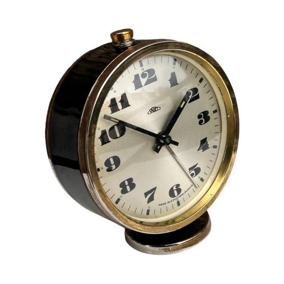 Image 1 of PRIM alarm clock, vintage mechanical clock, Czechoslovakia, 1970s.
