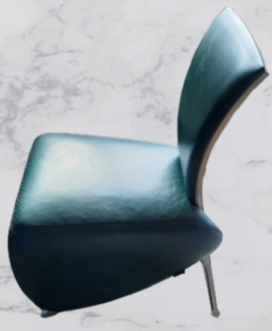 Image 1 of Sillón de cuero Dauphin "Bobo" de Dietmar Scharping - Diseño postmoderno de los años 90