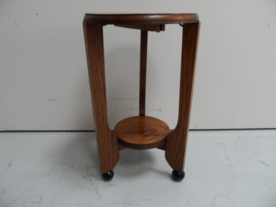 Art Deco side table Amsterdam School – Wood (photo 7 of 7)