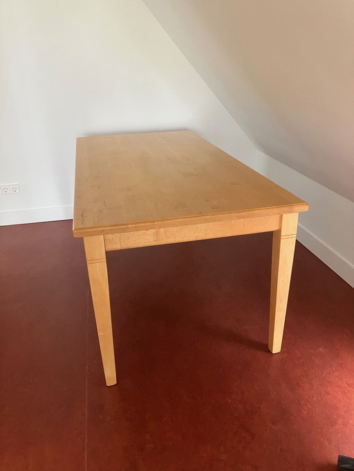 Solid Maple Dining Table 180 x 90 - Handmade - Very Neat Condition