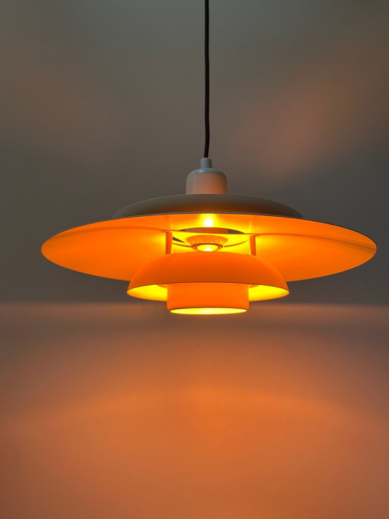 Danish Vintage Pendant Lamp – Lyskær Belysning Model 4756, 1970s – Aluminium (photo 4 of 11)