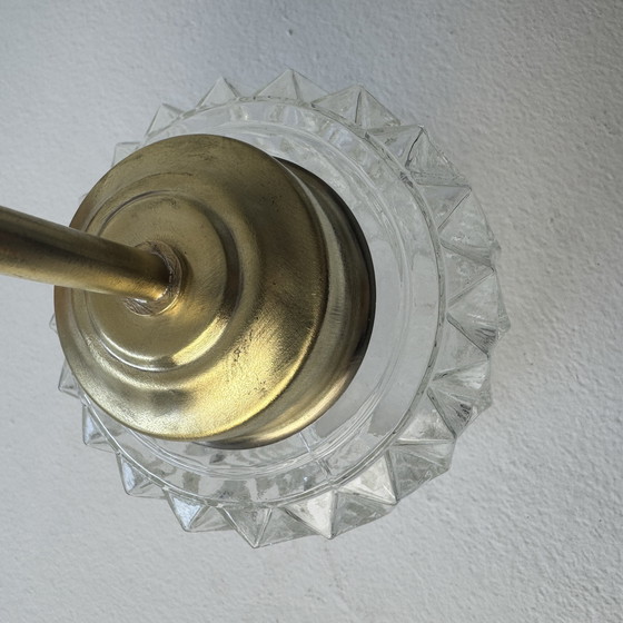 Image 1 of PAIR OF VINTAGE MOLDED GLASS SCONCES