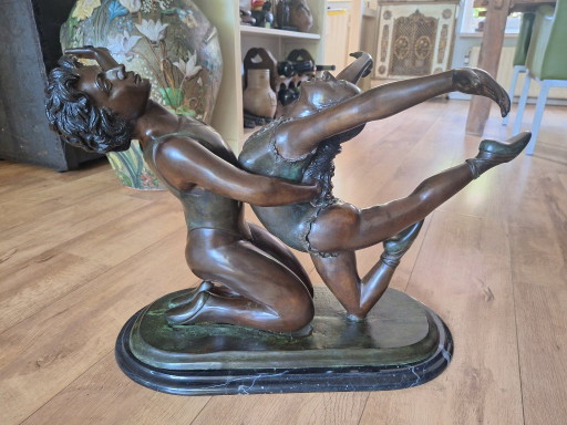 Table Basse Unique en Bronze Hollywood Regency