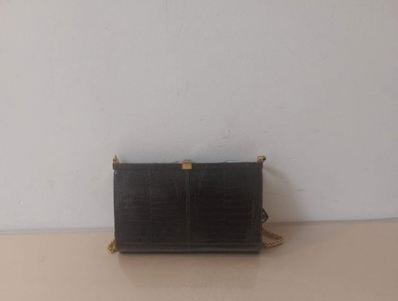 Handtasche aus hochwertigem italienischem Leder – Schultertaschen, Leather, Metal (photo 7 of 8)