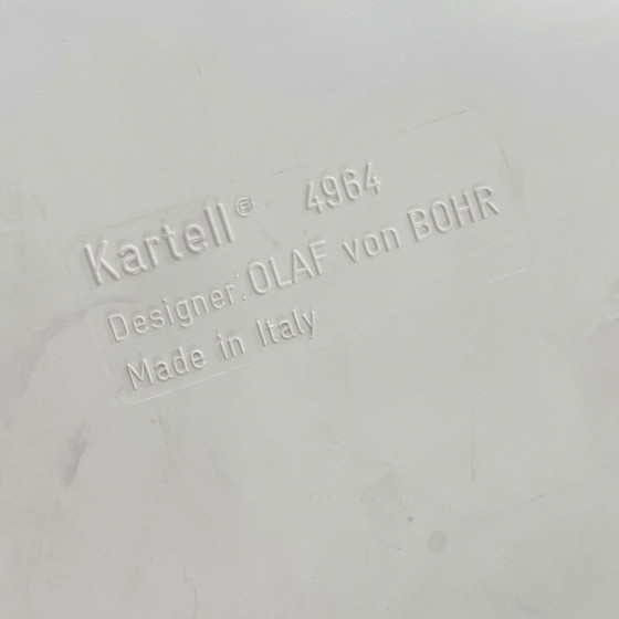 Cómoda blanca de 5 cajones, modelo 4964, diseñada por Olaf Von Bohr para Kartell en la década de 1970. (photo 10 of 10)