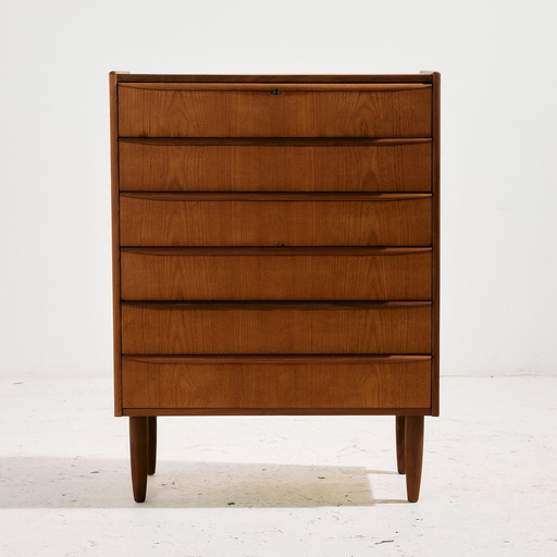 MK10648 Restaurierte Teakholzkommode