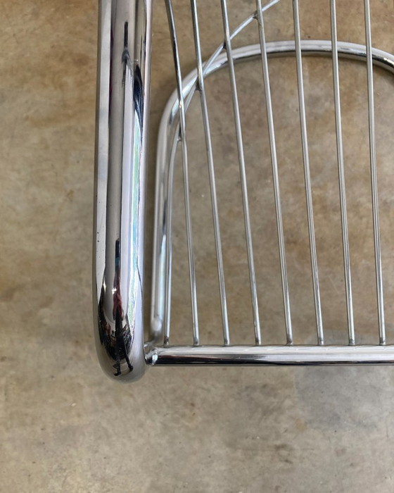 Image 1 of Vintage Gastone Rinaldi voor Fasem buisframe stoel