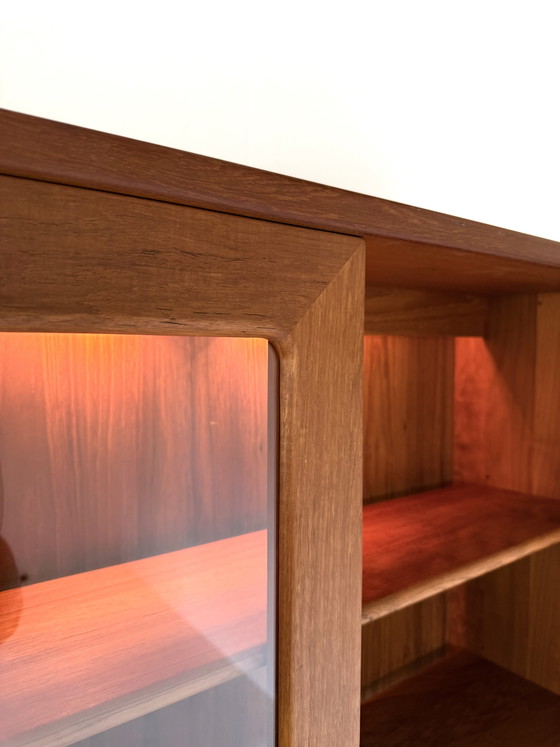 Image 1 of Vintage teak display cabinet, Dyrlund '80
