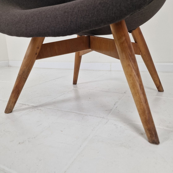 Image 1 of Set of 2 Bucket Lounge Chairs by Miroslav Navrátil for Vertex, 1960's
